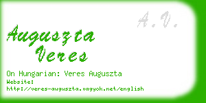 auguszta veres business card